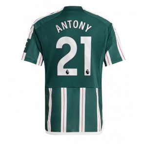 Manchester United Antony #21 Venkovní Dres 2023-24 Krátký Rukáv